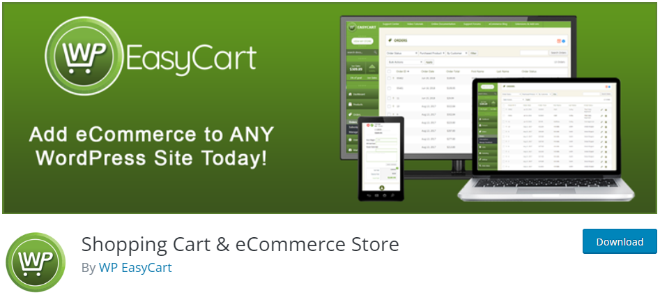 shopping cart & ecommerce store plugin