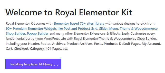 welcome to royal elementor kit