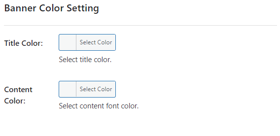 banner color settings