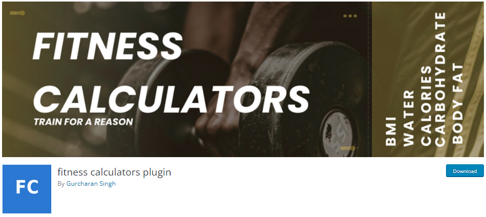 fitness calculator plugin