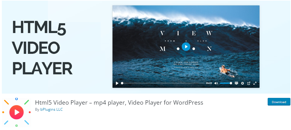 html video player