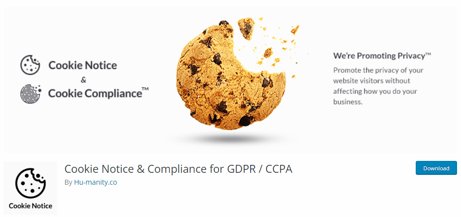 cookie notice & complaince for gdpr