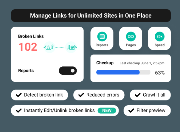 manage links for unlimited