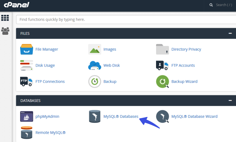 mysql database