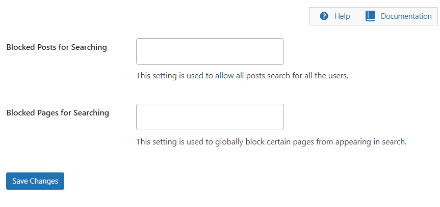 blocked posts for searching