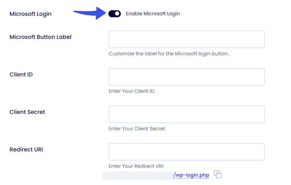 Enable Microsoft Social Login