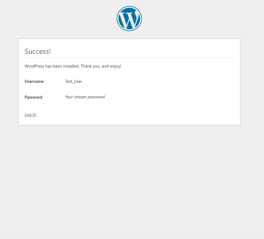 login to wordpress