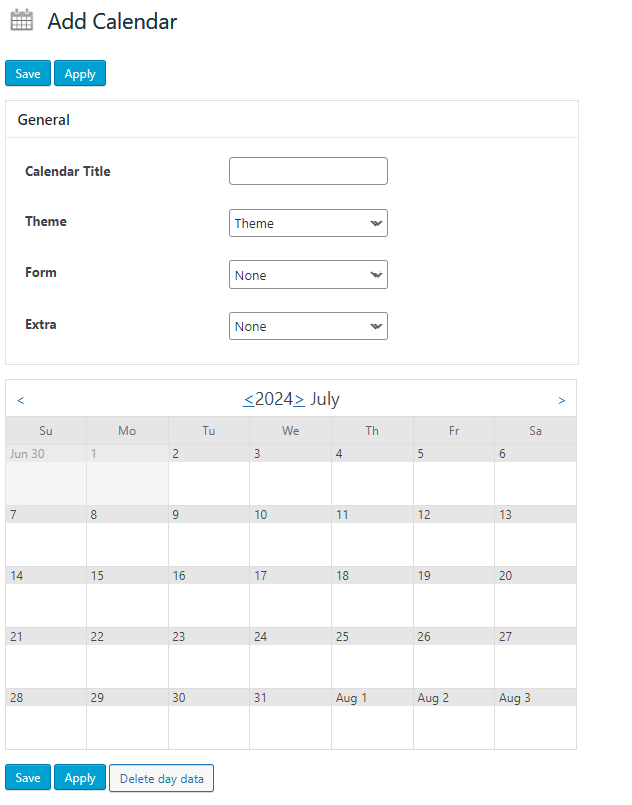 add calendar screen