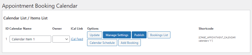 appointment booking calendar screen