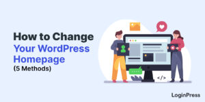 change wordpress homepage
