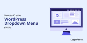 WordPress dropdown menu