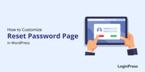 WordPress reset password page