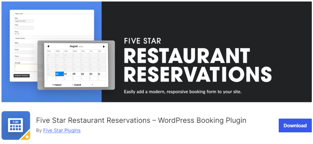 five star restaurant reservation