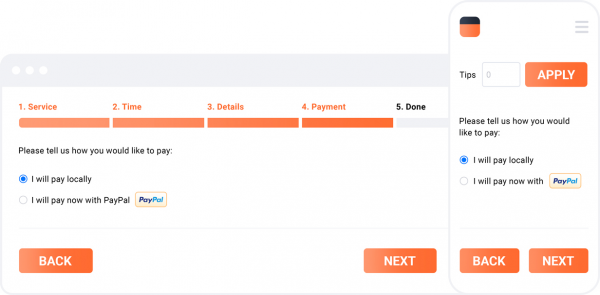 paypal payment screen