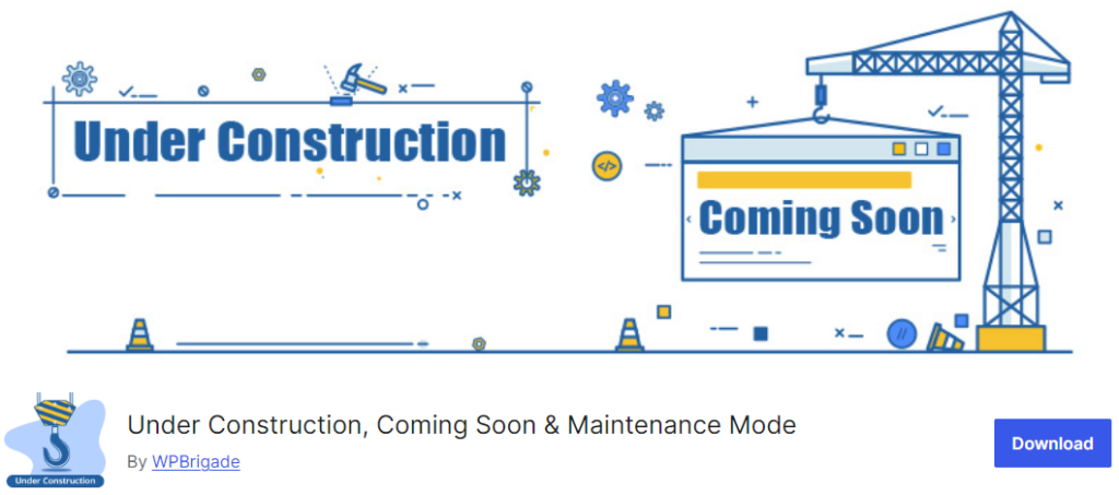 under construction coming soon & maintenance mode