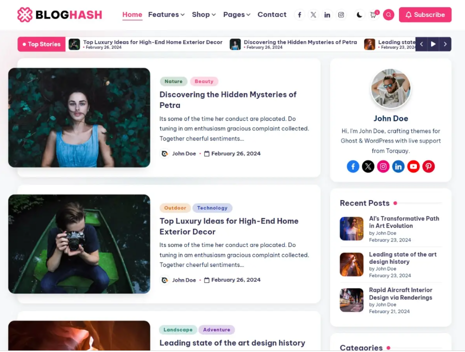 BlogHash- Best SEO WordPress Themes