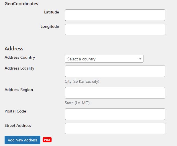 geocoordinates screen