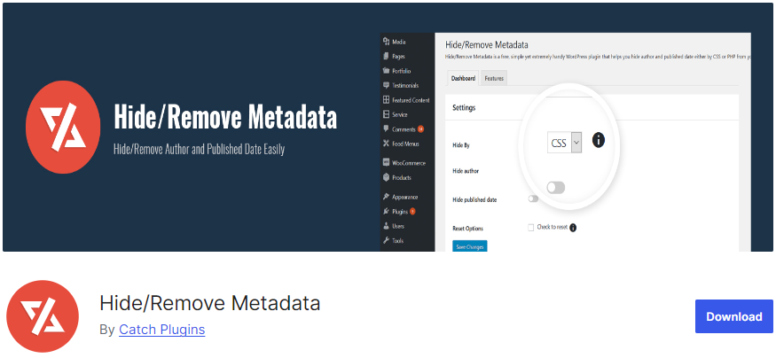 hide remove metadata plugin