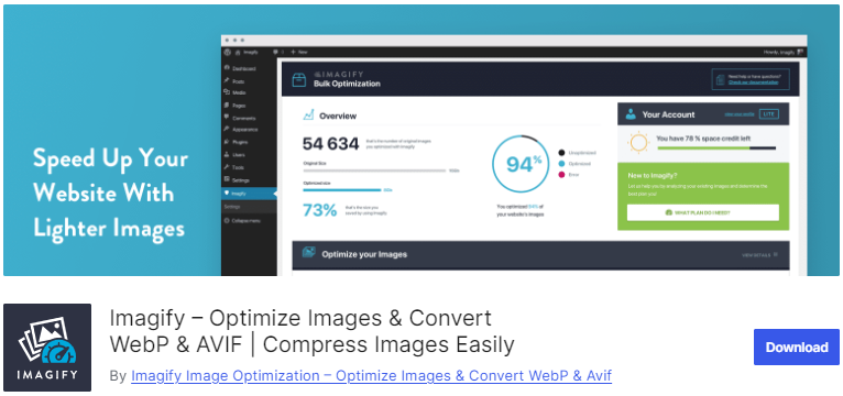 imagify wordpress image optimization 