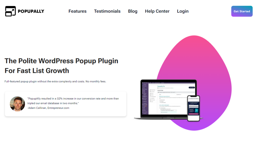 popupall wordpress popup plugin main screen