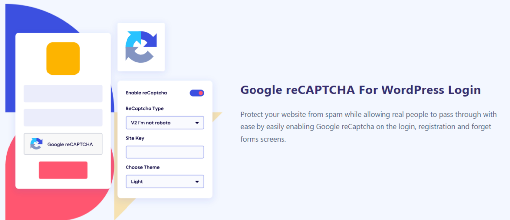 LoginPress reCAPTCHA - reCAPTCHA alternative