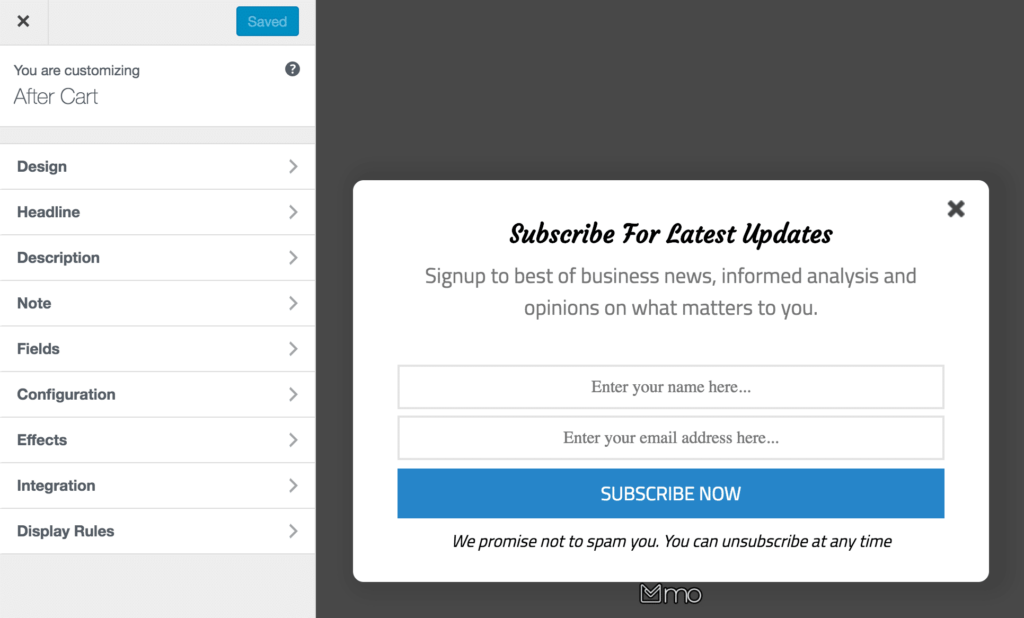 MailOptin Subscription Form