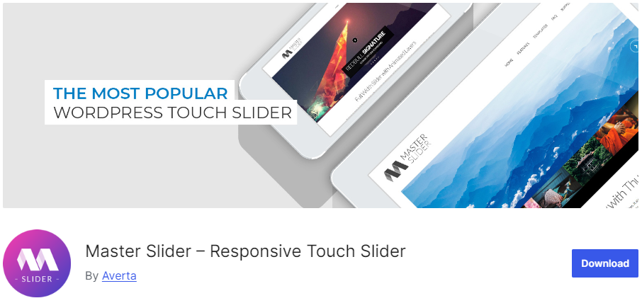 Master Slider - WordPress image slider