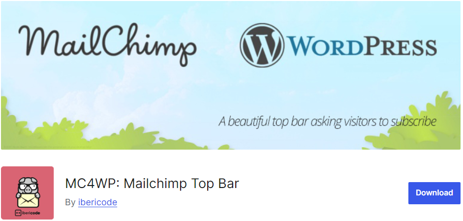 MC4WP: Mailchimp Top Bar - Mailchimp WordPress plugins