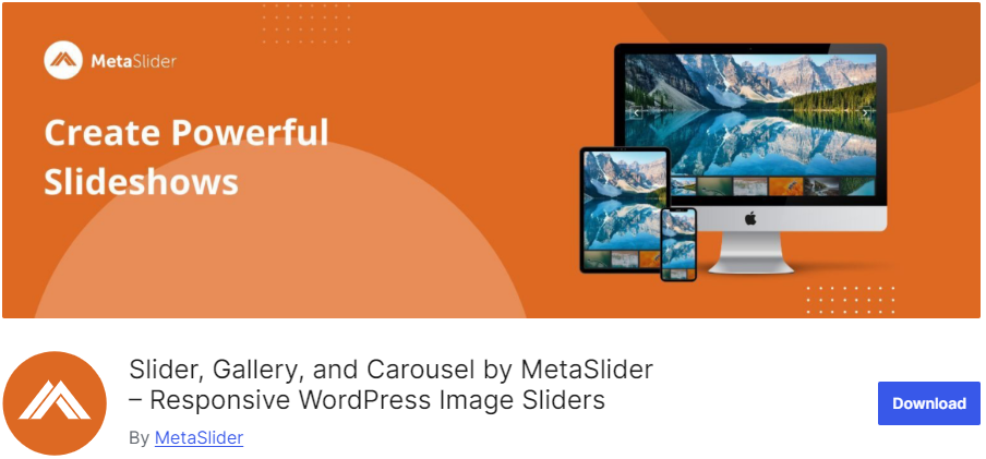 MetaSlider - WordPress image slider