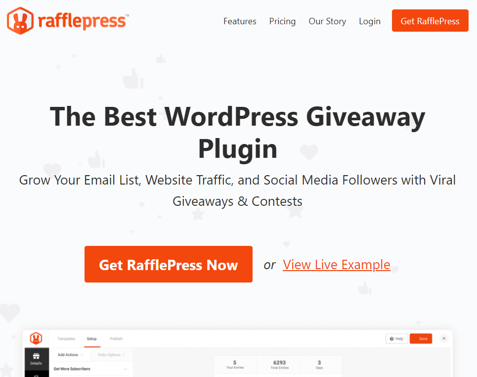 RafflePress - Mailchimp WordPress plugins