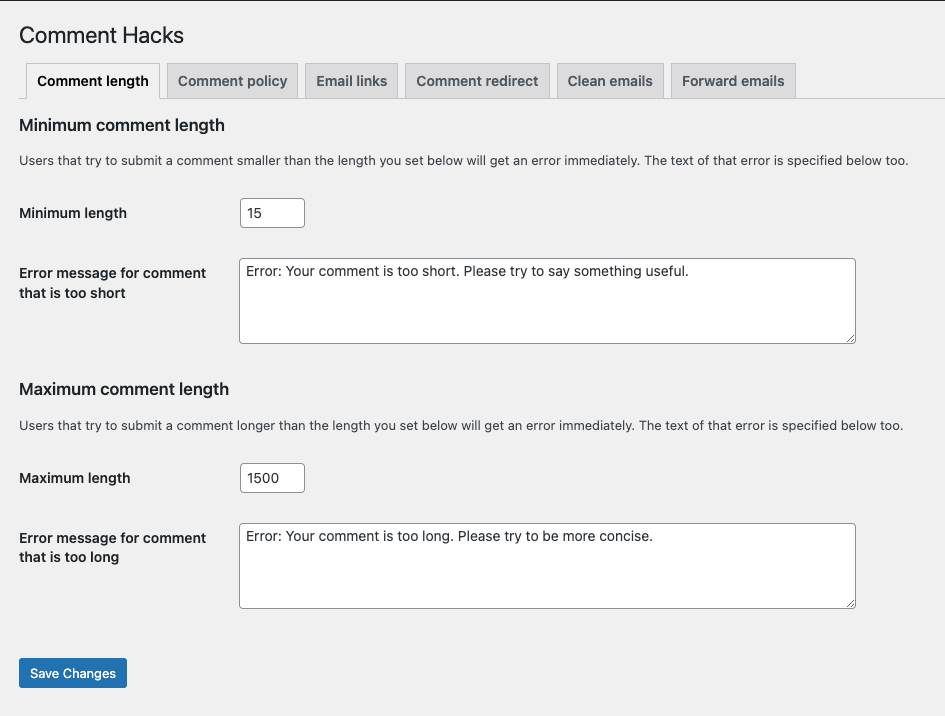 Comment Hacks - WordPress Comment Plugins