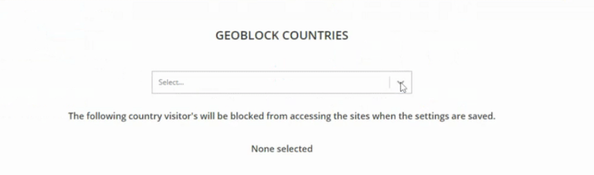 Geoblock Countries - WP Firewall Plugins