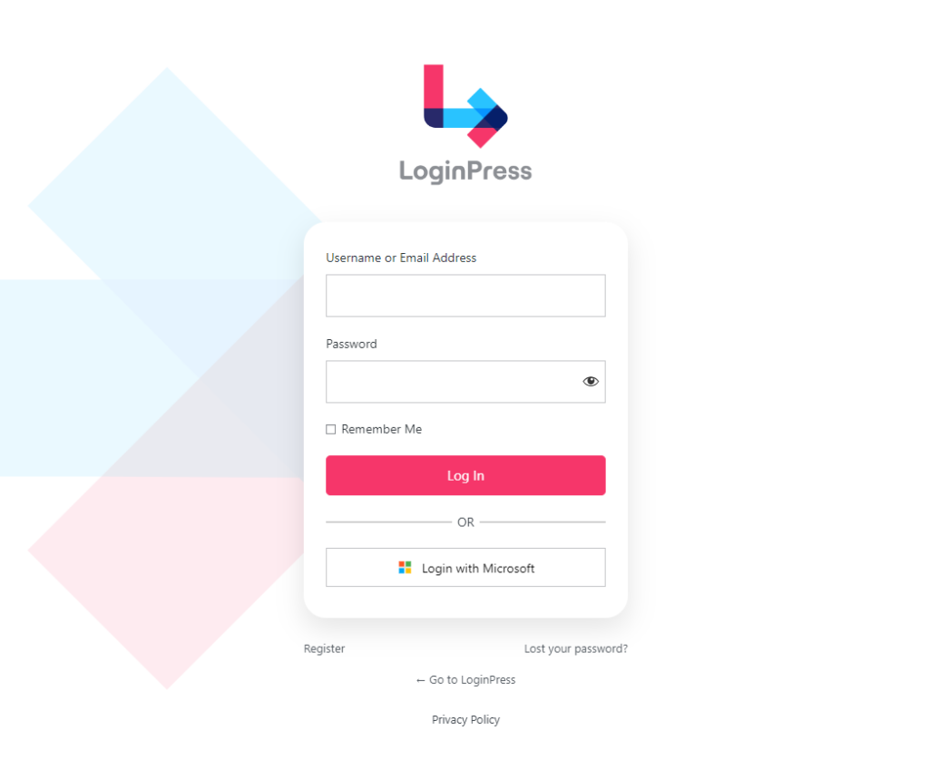 LoginPress Social Login on Login Form