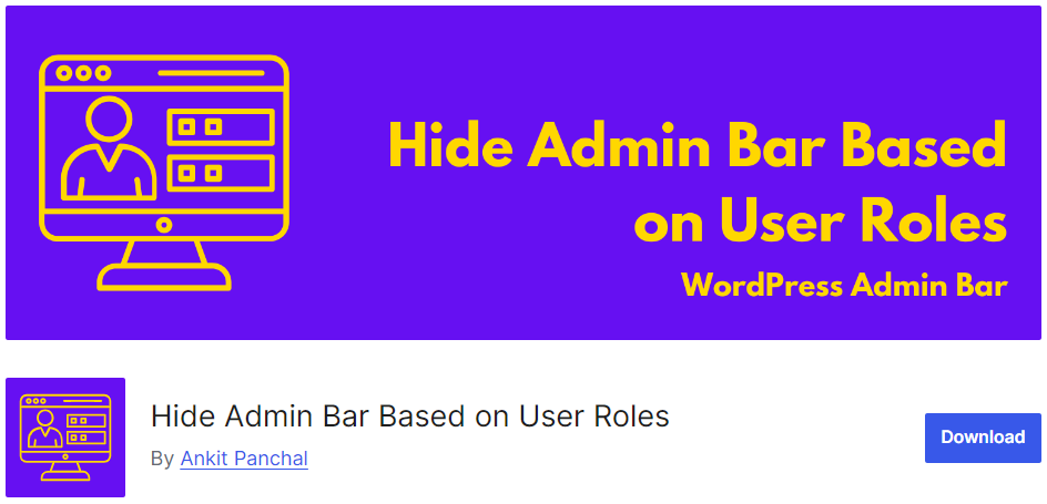 Hide Admin Bar Based on User Roles - WordPress User Roles Plugins