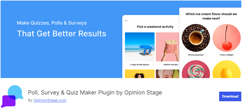 Opinion Stage - WordPress Survey Plugins