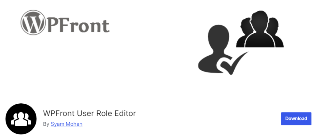 WPFront User Role Editor - WordPress User Roles Plugins