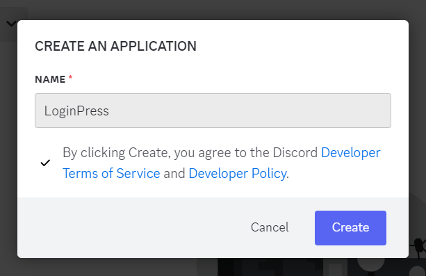 Create Discord App