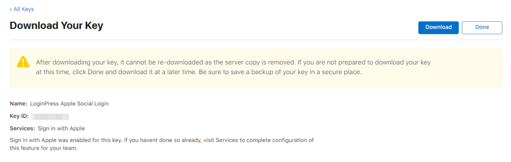 Download Key Option