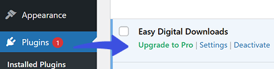 Activate Easy Digital Downloads(EDD)