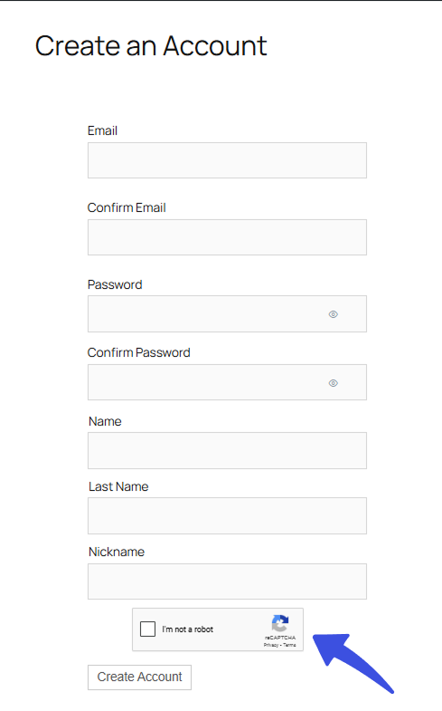 Captcha on BuddyBoss Form Frontend