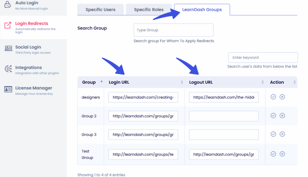 Configure Login Redirects on LearnDash Groups