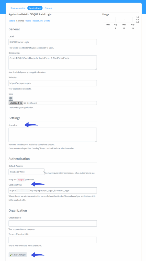 Setup DISQUS Social Login