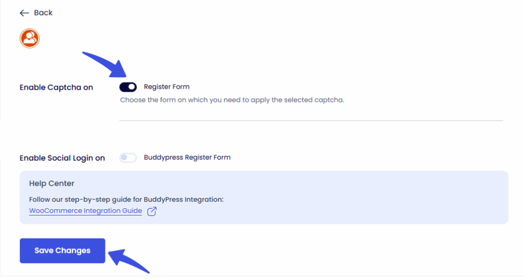 Configure Captcha on BuddyPress Register Form