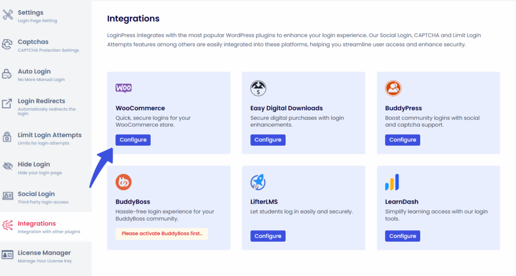 LoginPress WooCommerce Integration