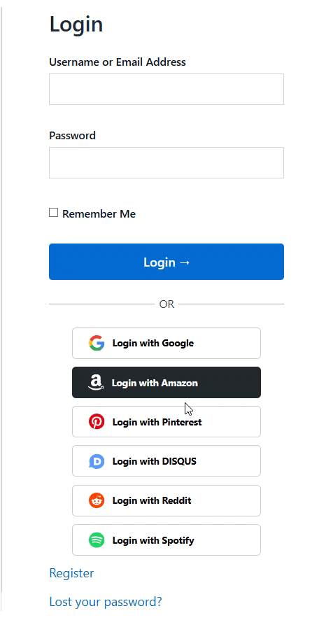 social login on classic login widget Social Login on Classic Login Widget