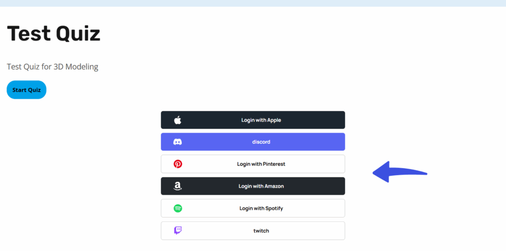 Social Login on LearnDash Quiz Form