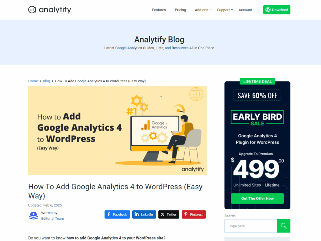 Analytify blogs on wordpress tutorials