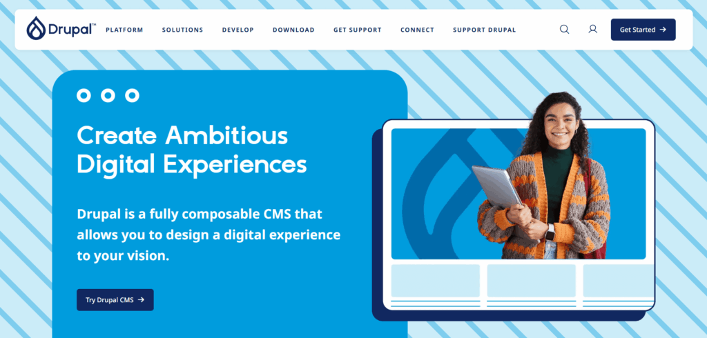 drupal website page