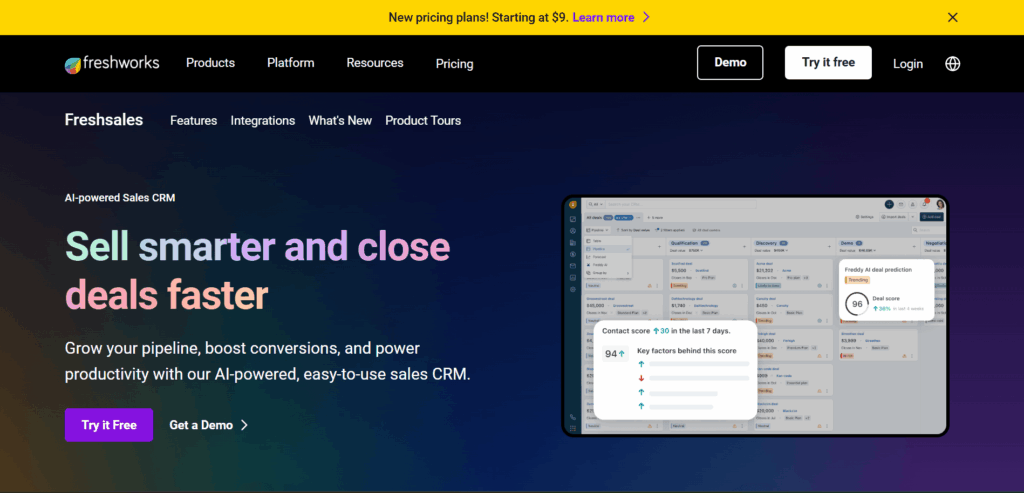 freshsales crm Freshsales CRM- this is an image of freshsales crm software
