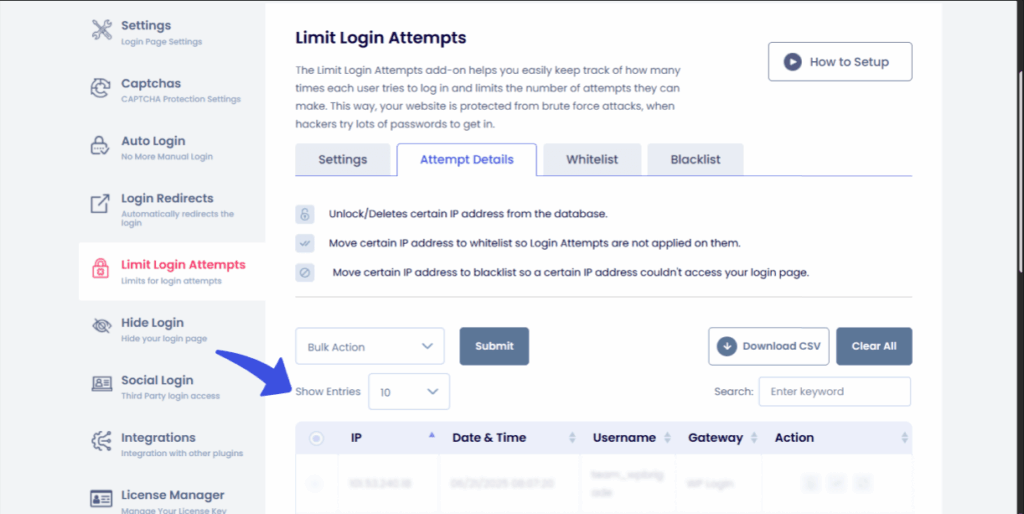 new user verify feature in login attempts if you cant access wordpress admin
